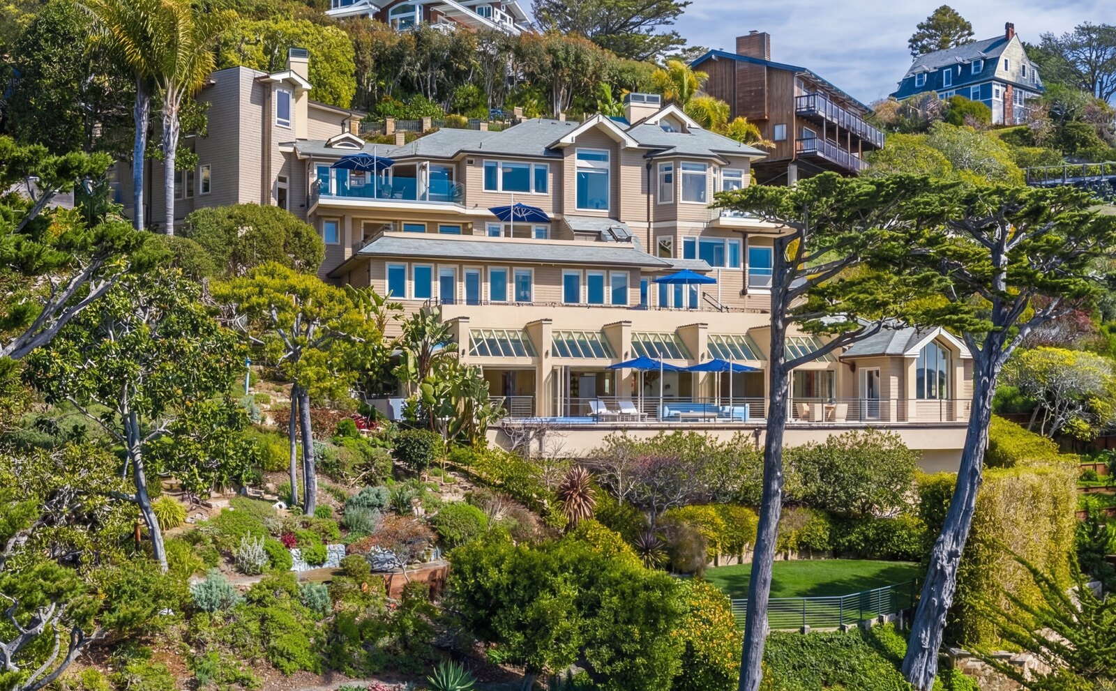 Tiburon hillside residence exterior